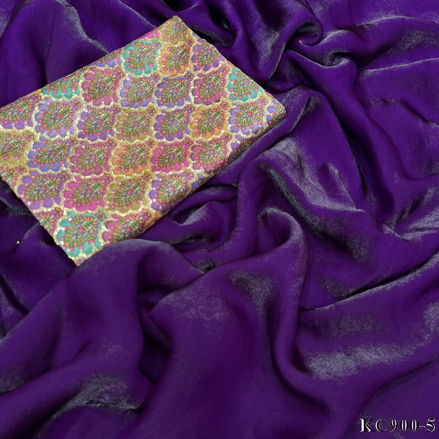 Pure Space Silk With Plain Work Saree