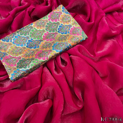 Pure Space Silk With Plain Work Saree