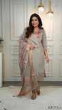 Premium Wear Roman Silk Embroidery Work Top Pent