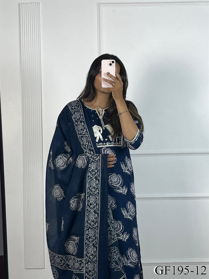 Pure Reyon Fabric Embroidery Work Top Pent