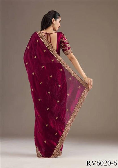 Frendy Satin Silk With Jari Dori Work Saree