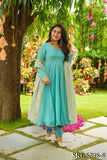 Beautifull Faux Georgette Embroidery Work Anarkali