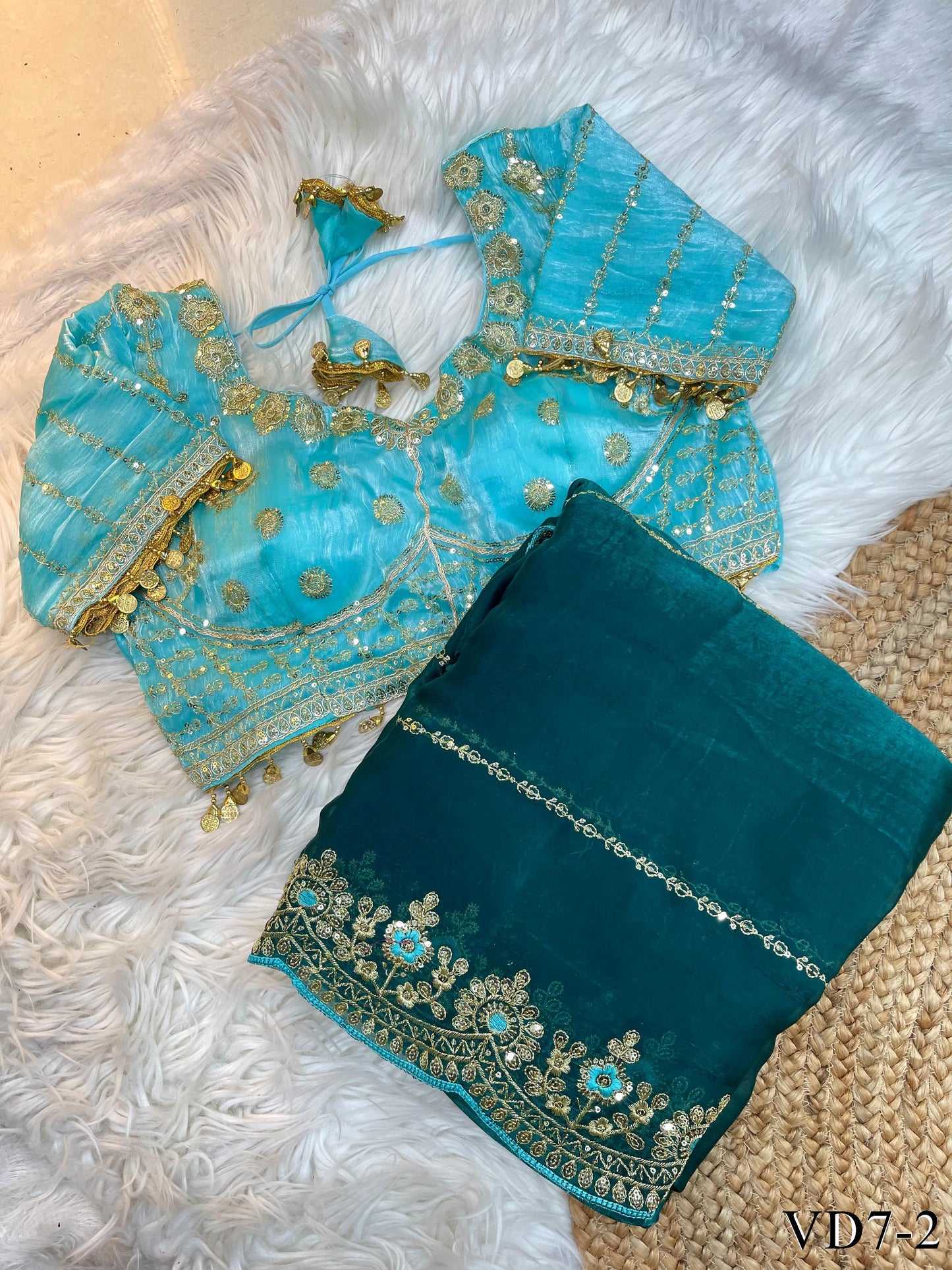 Fandy Silk With Embroidery Coding Work Saree