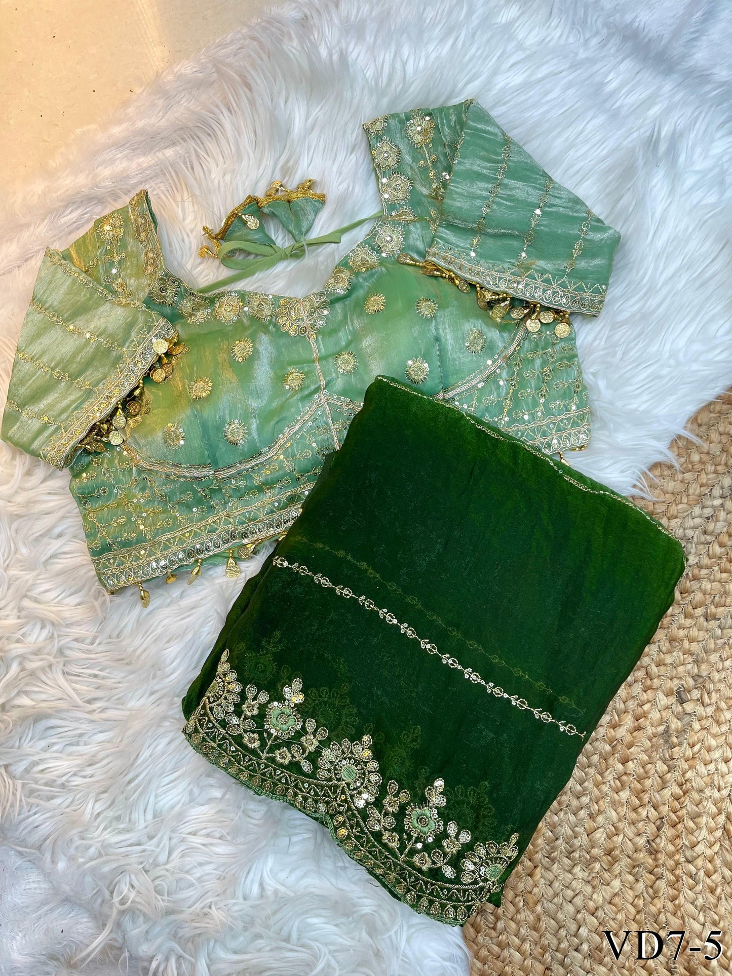 Fandy Silk With Embroidery Coding Work Saree