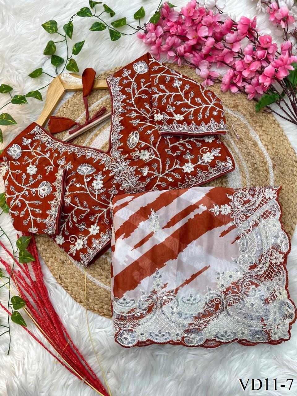 Pure Soft Rangoli Silk With Digital Print Work Saree