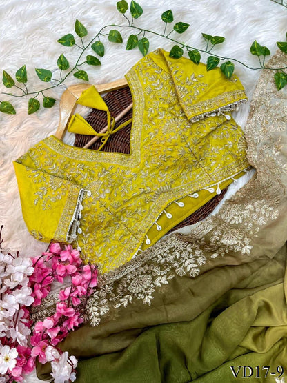 Elegent Teby Silk With Pedding Print Work saree