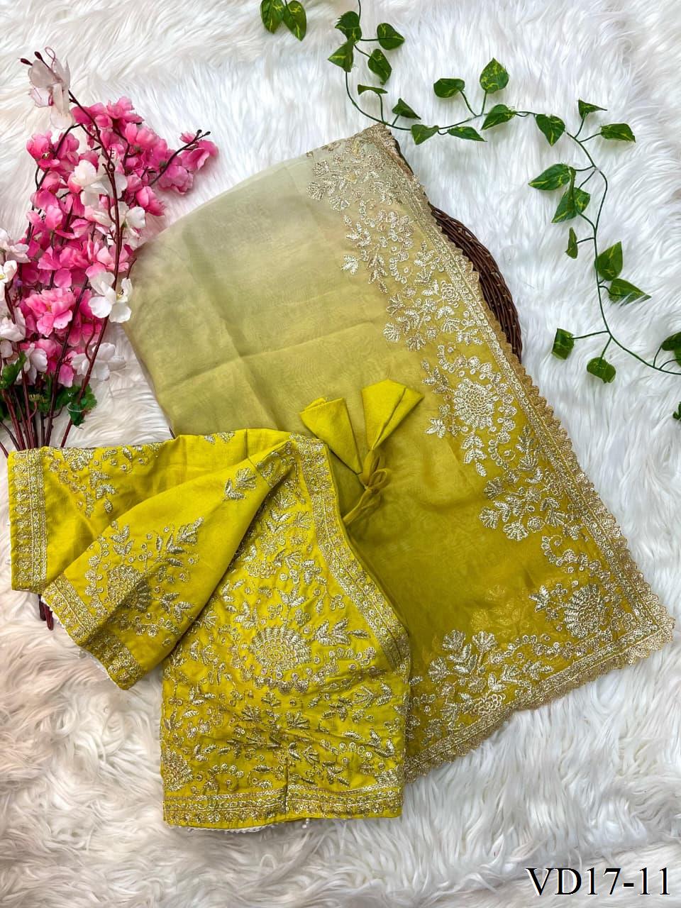 Elegent Teby Silk With Pedding Print Work saree