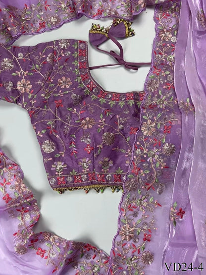 Very Soft Elegent Rich Look with Fancy Embroidery Work Saree