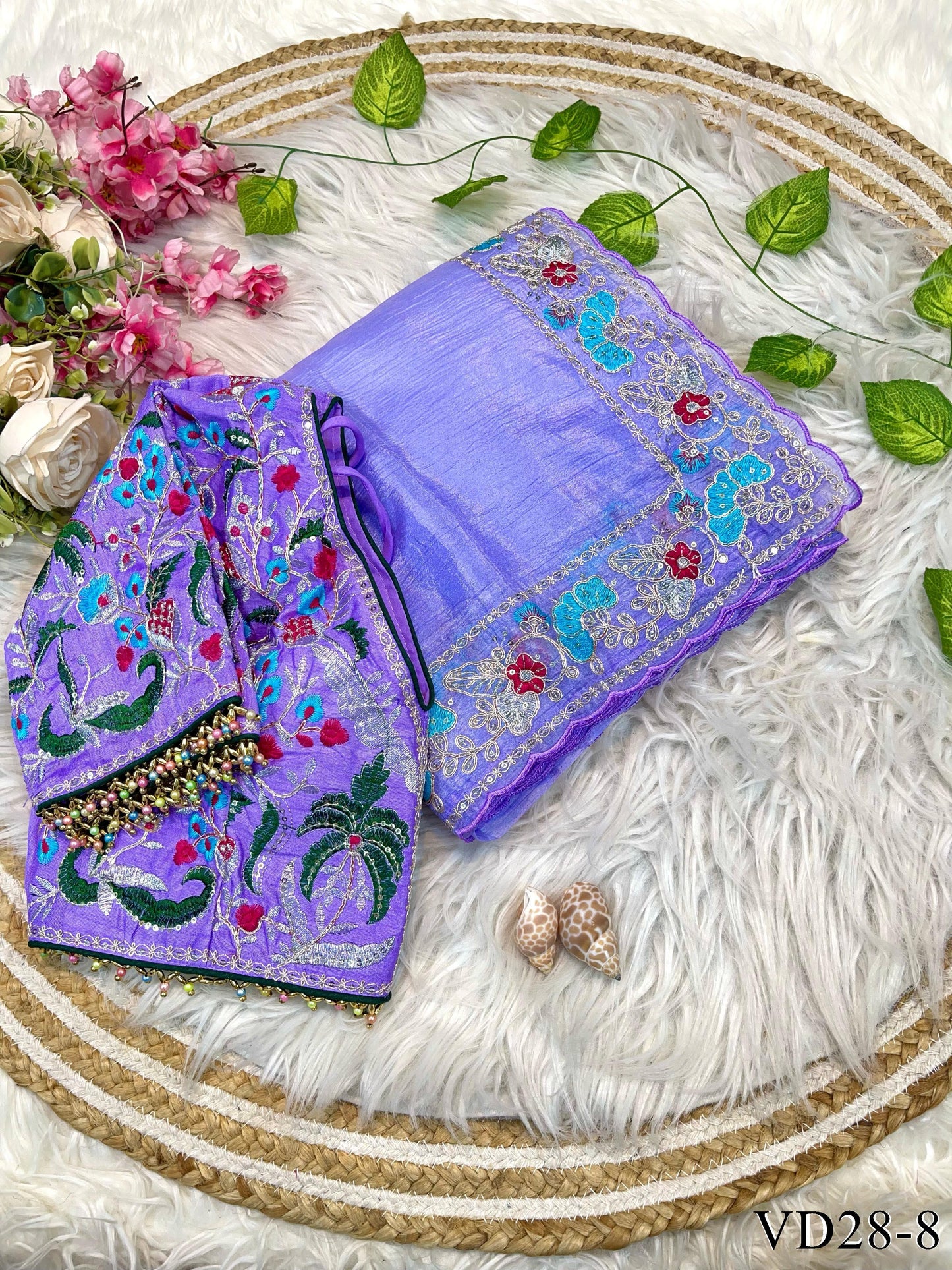 Pure Soft Candy Crush With Coding Sequience Work Saree