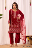 Beautifull Viscos Velvet With Embroidery Sequience Work Top Pent