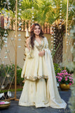 Real Mirror Work Neha Bhanderi White Color Chinon With Beautifull Coding Work Top Plazzo