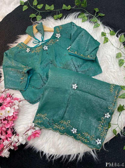 Beautifull Elegent Rich Look With Hand Khatli Work Saree