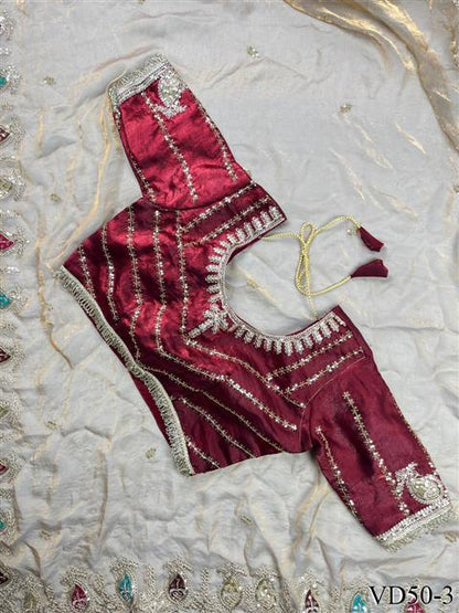 Beautifull Soft Fendy Sartin With Embroidery Sequience Work Saree