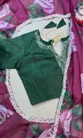 Beautifull Elegent Rich Look Floral Print Work Saree