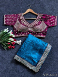 Beautiful Fandy Sartin With Border Embroidery Work Saree