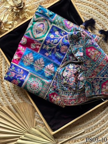 Most Viral Crepe Fabric With Printed Pattern Sequience Work Saree