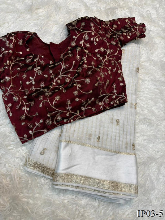 Beautiful Elegant Look Sequence Work Pure Viscose Georgette Saree