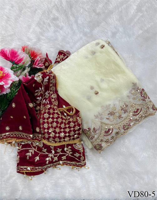 Beautiful Soft Rich Fendy Satin Silk With Embroidery Work Saree
