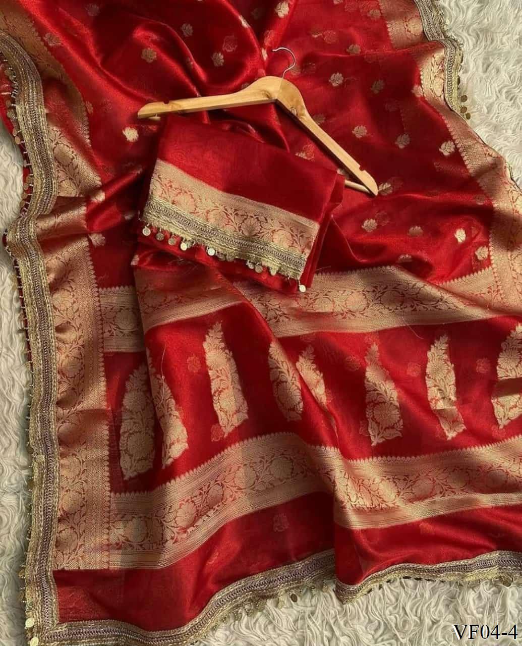 Beautiful Banarasi Soft Tissue Silk With Rich Zari Woven Work Saree
