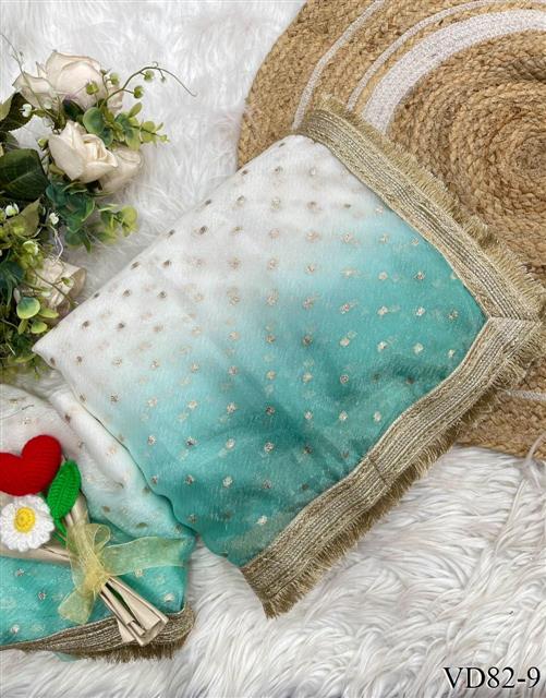 Elegant Rich Look Fendy Satin Silk With Self Weaving Jacquard Lining Work Saree