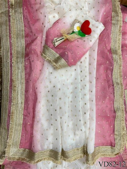 Elegant Rich Look Fendy Satin Silk With Self Weaving Jacquard Lining Work Saree