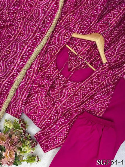 Beautiful Soft Rich Rayon With Mirror Embroidery Work Gown Set