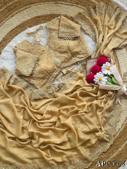 Soft Rangoli Crush Designer Saree