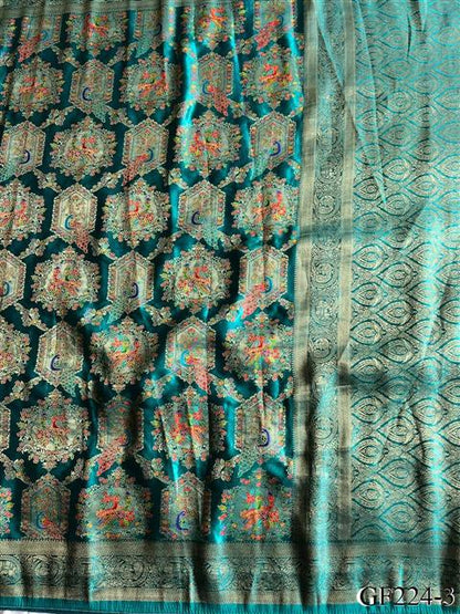 New Arrival Premium Viscose Silk Position Print Saree With Stitched Blouse