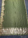 Pure Shimmer Tissue Handwork Saree