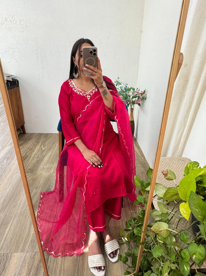 Premium Gadwal Handwork Sequence Work Top Pent