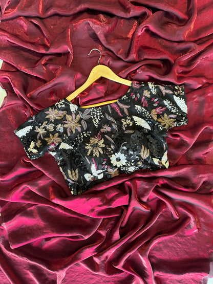 Fluid Tissue Silk Plain Work Saree