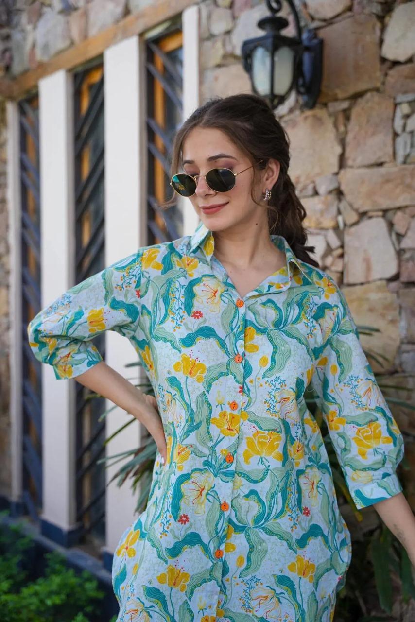 Summer Wear Cotton Blend Co-ord Set