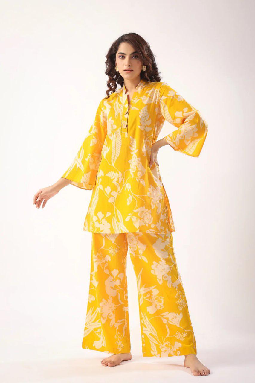 Summer Wear Cotton Blend Co-ord Set