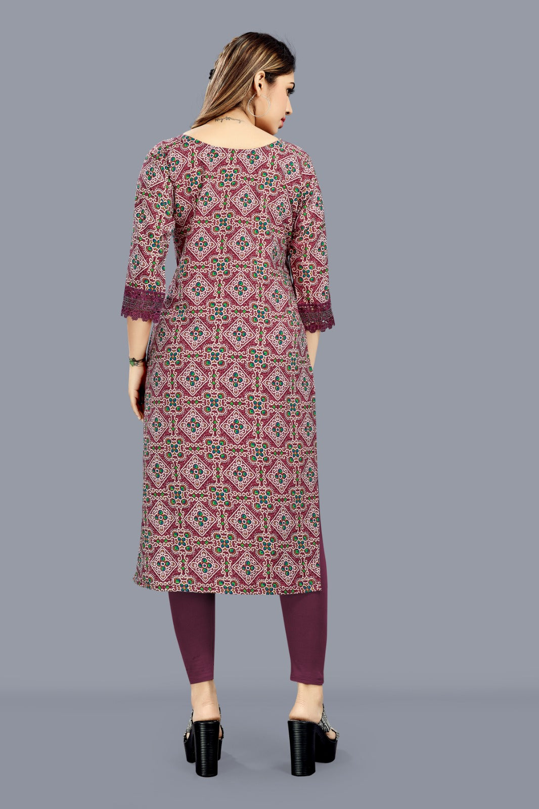 Heavy Soft Imported Print Foil Print Top