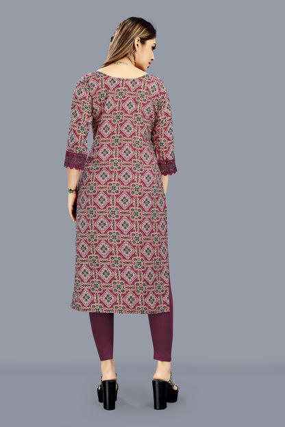 Heavy Soft Imported Print Foil Print Top
