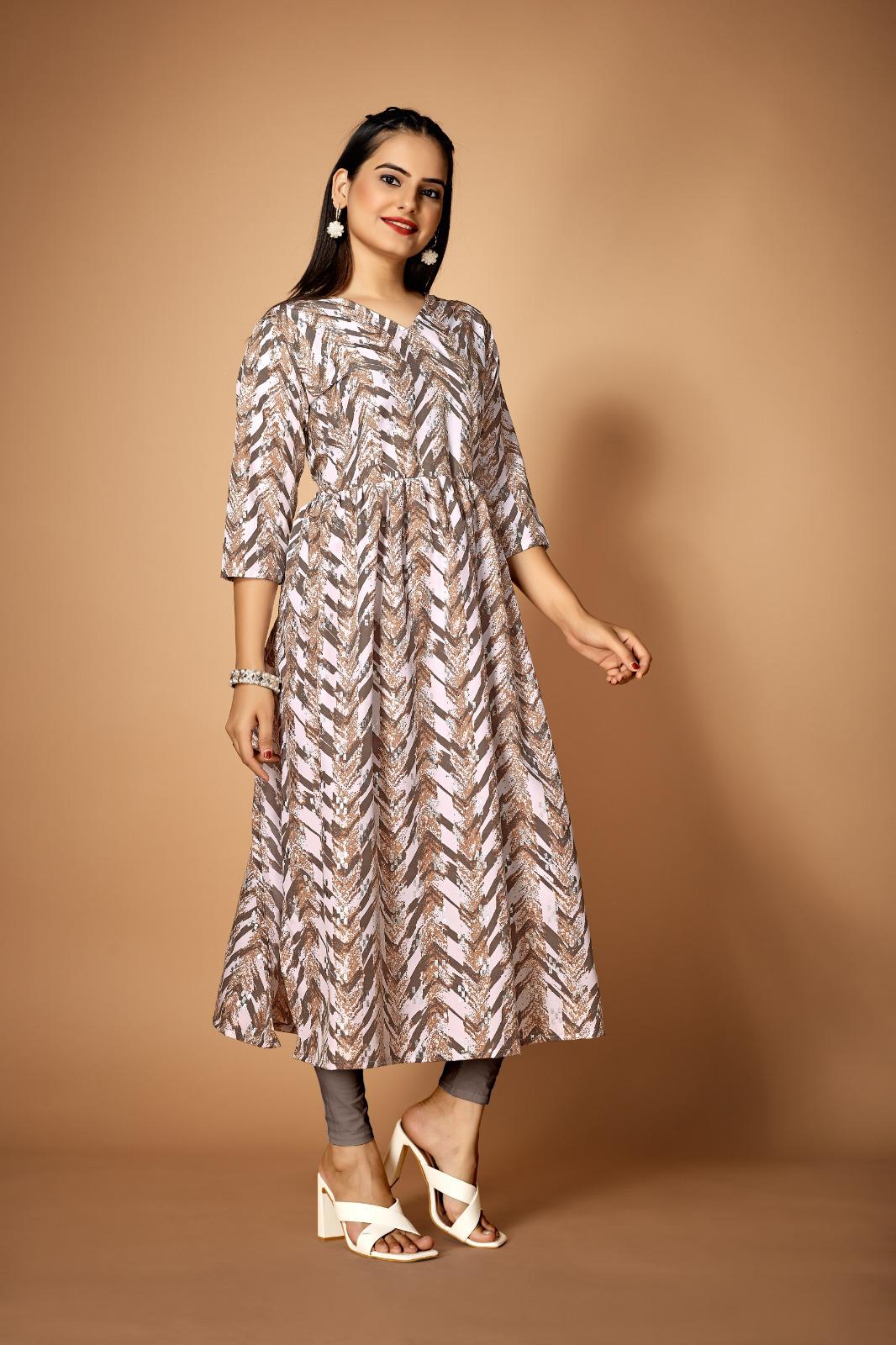 Heavy Soft Imported Print Foil Print Top