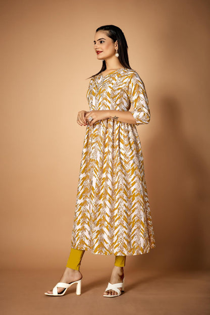 Heavy Soft Imported Print Foil Print Top