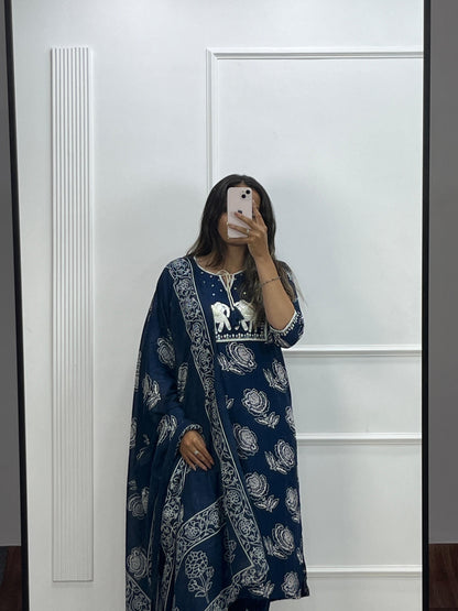 Beautifull Reyon Embroidery Work Top