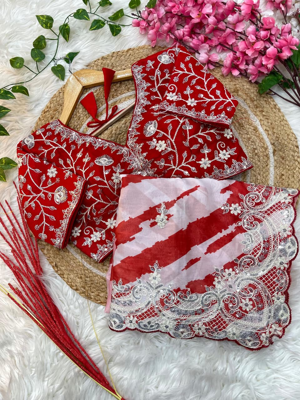 Pure Soft Rangoli Silk With Digital Print Work Saree