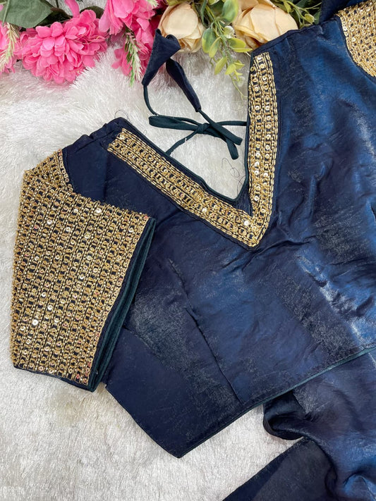 Very soft nd elegant Rich look&nbsp;Saree With Plain Work