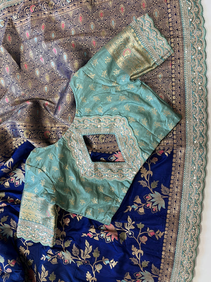 Beautifull Dolla Silk With Meenakari Zari Work Saree