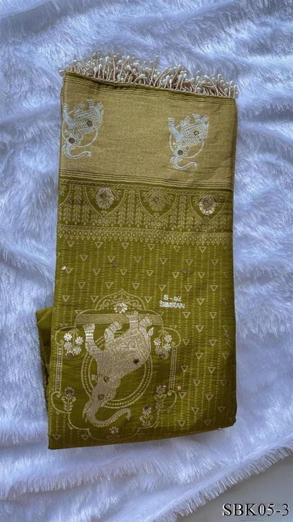 Beautiful Dolla Silk Saree With Rich Jacquard &  Less Border work