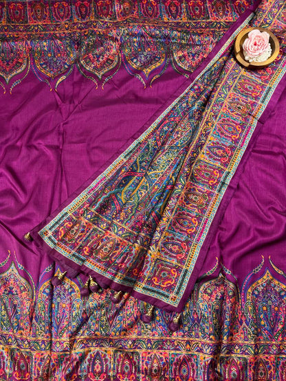 Beautifull Banarasi Silk With Zari Weaving Work Saree