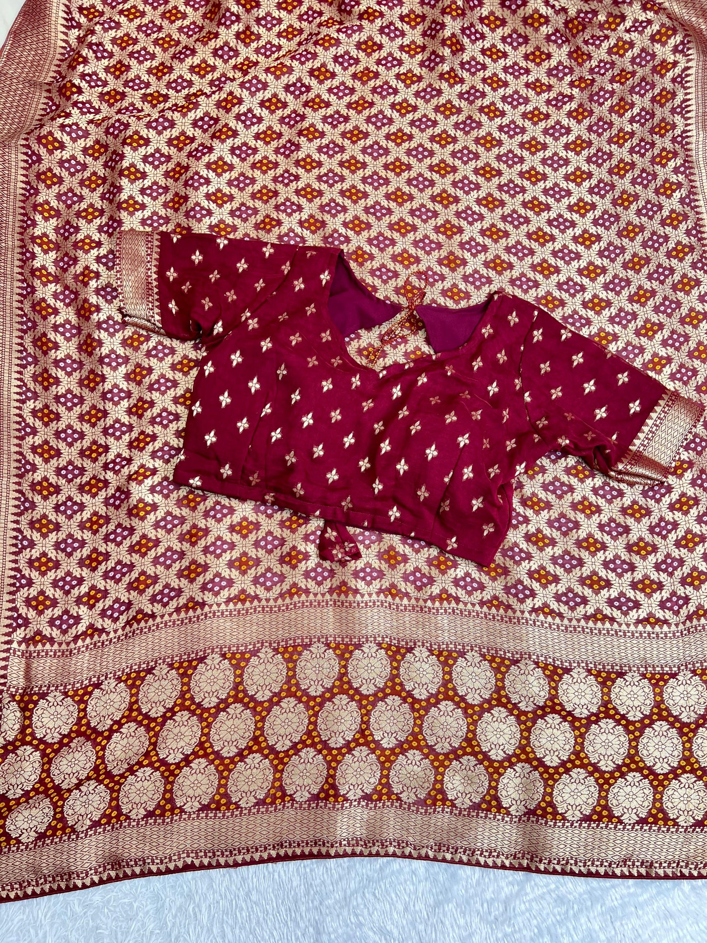 Beautiful Pure Soft Viscose Khadi Georgette With Rich Jacquard Weaving Work Saree