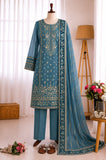 Fox Georgette Embroidery Sequence Work Top Bottom