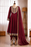 Heavy Crunchy Embroidery Work Top Dhoti