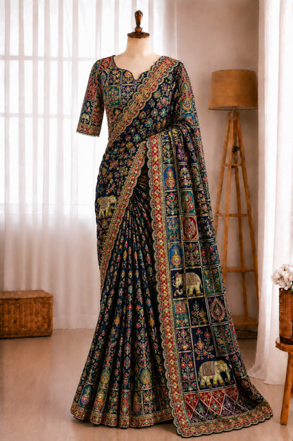 Pure Viscose Position Print Saree