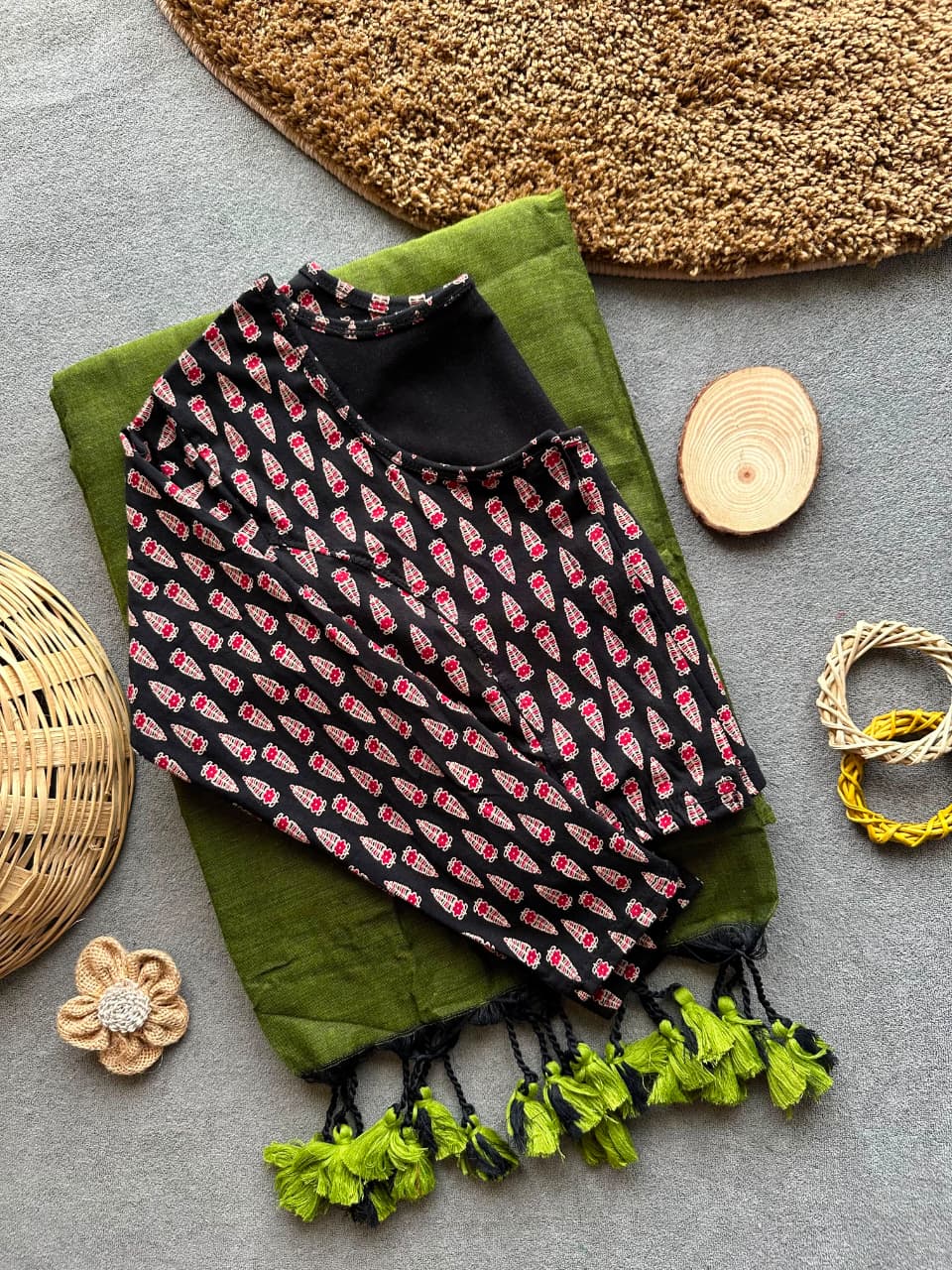 Pure Khadi Cotton Plain Saree
