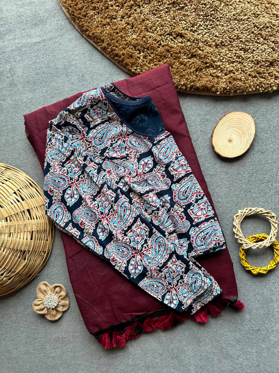 Pure Khadi Cotton Plain Saree