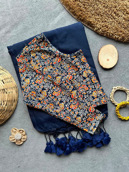 Pure Khadi Cotton Plain Saree